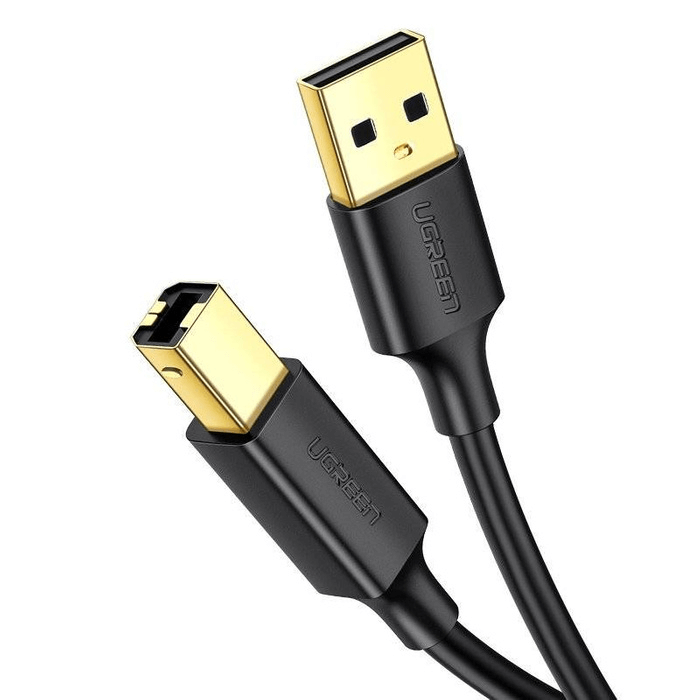 UGREEN USB 2.0 AM to BM Print Cable 5m (Black) US135 — Изображение №1