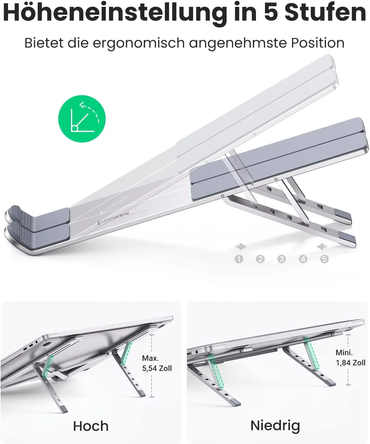 UGREEN Foldable Laptop Stand LP451 — Изображение №1