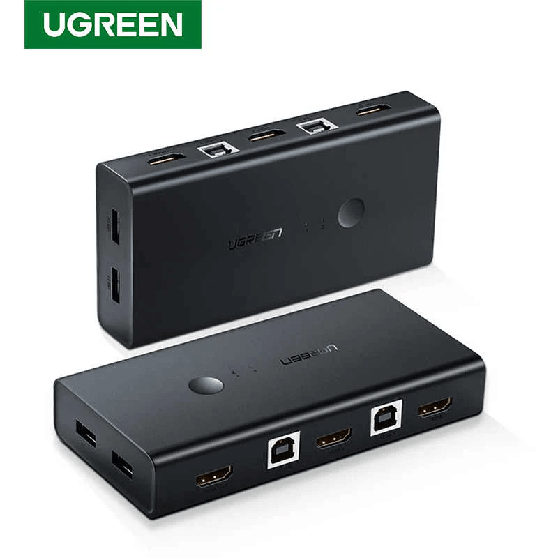 UGREEN HDMI Switch Box 2 In 1 Out KVM Switching — Изображение №1
